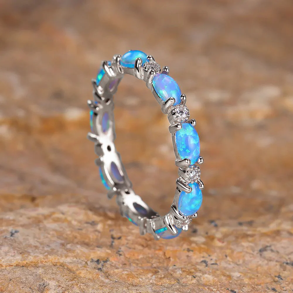 Eternity Fire Opal Ring - Image 24