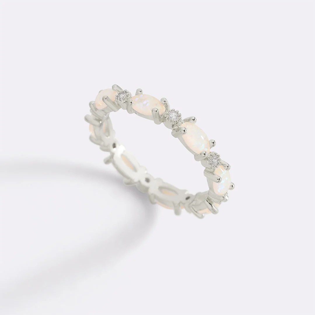 Eternity Fire Opal Ring - Image 8
