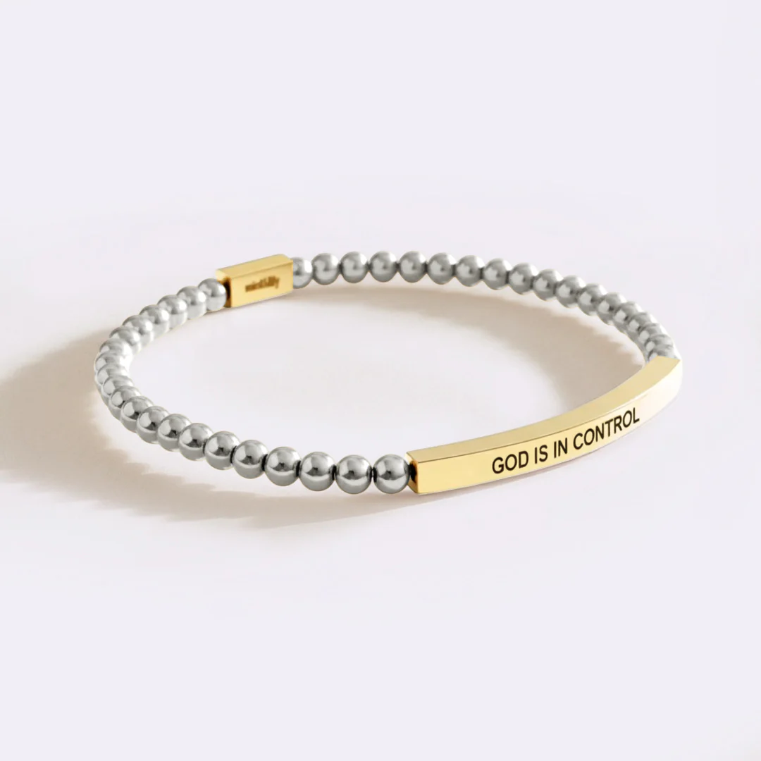 God Is In Control Beaded Inspire Bracelet - Image 15