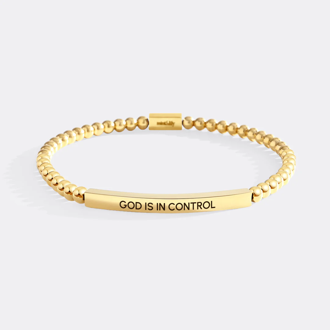 God Is In Control Beaded Inspire Bracelet - Image 5