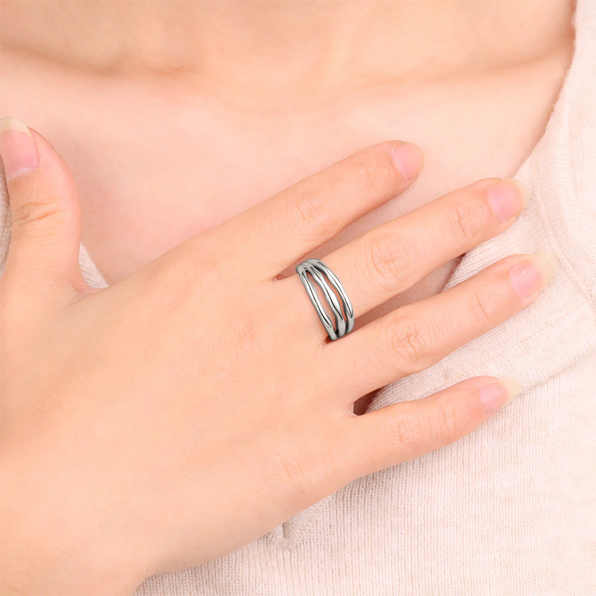 Gold Triple Ring - Image 7