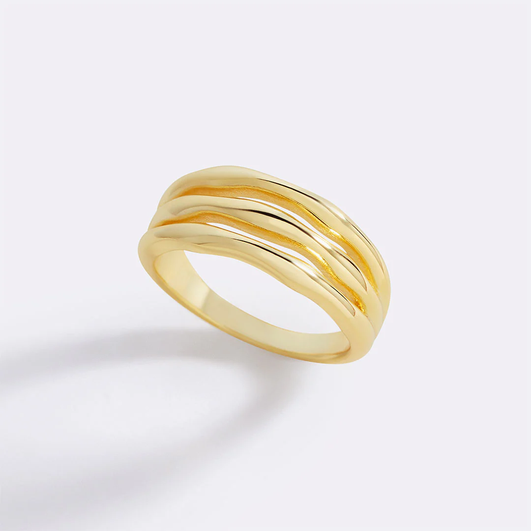 Gold Triple Ring - Image 8