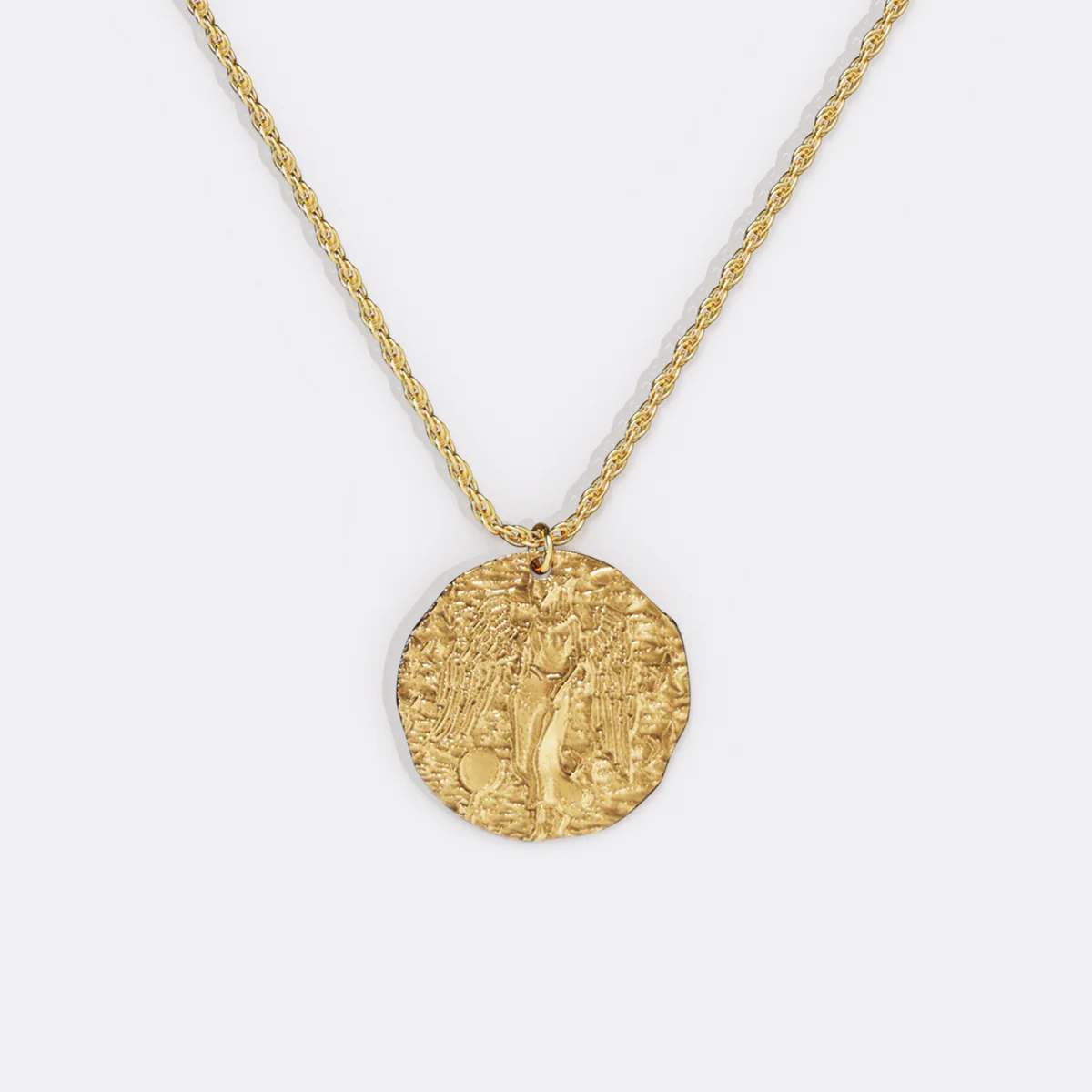 Hammered Gold Zodiac Pendant Necklace - Image 17