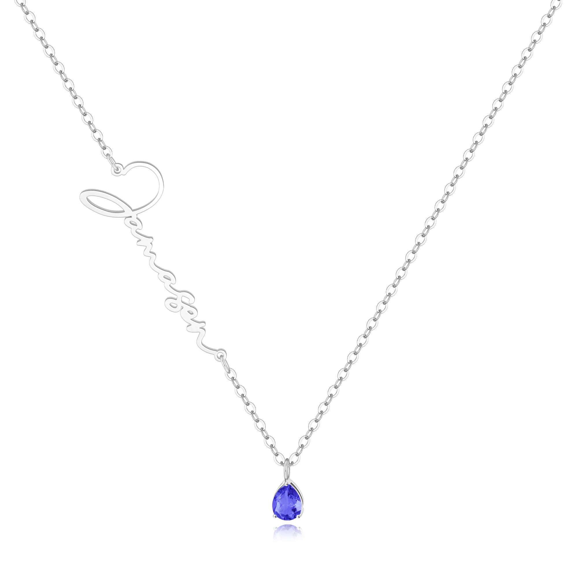 Handmade Birthstone Name Necklace - Image 16
