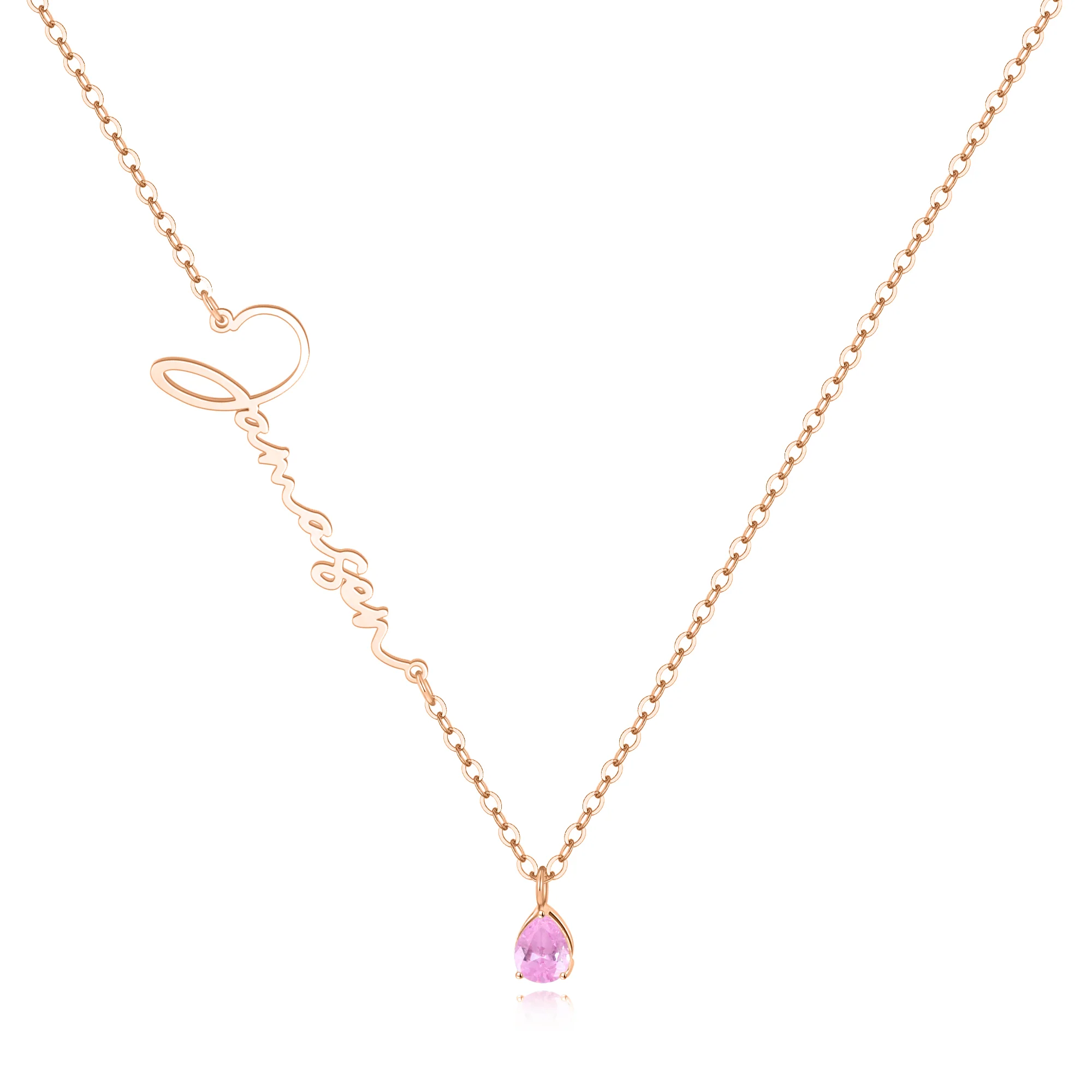 Handmade Birthstone Name Necklace - Image 40