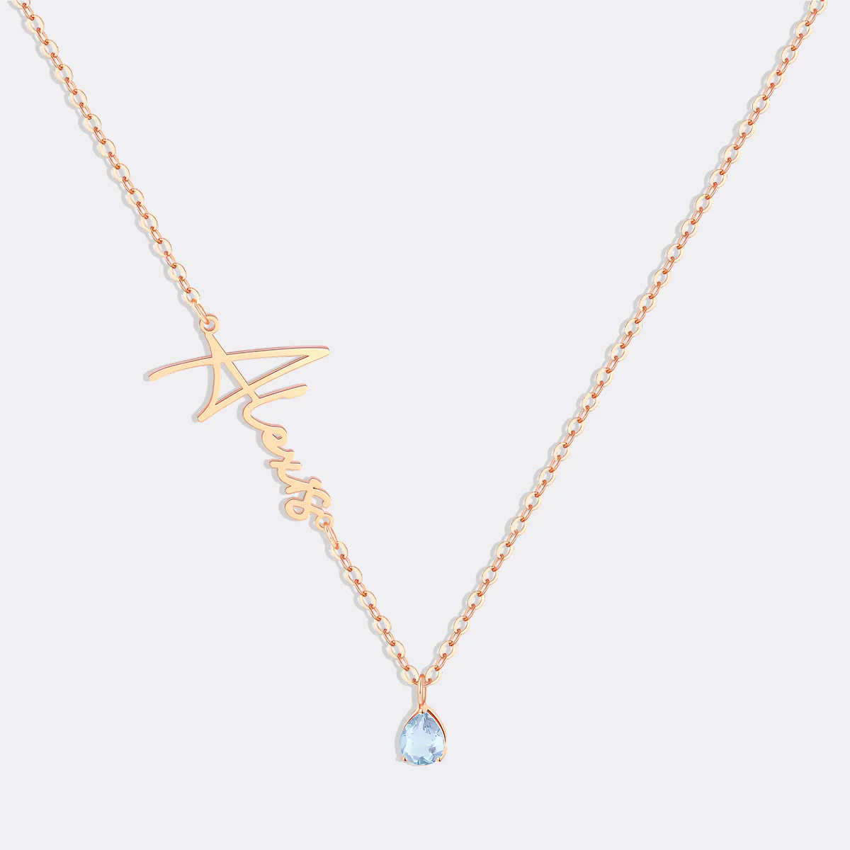 Handmade Birthstone Name Necklace - Image 75