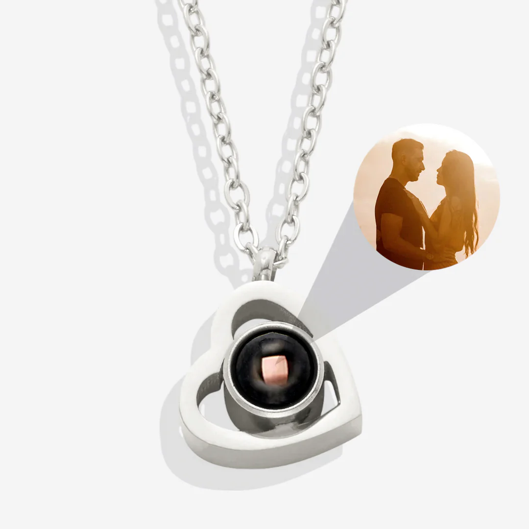 Personalized Heart Photo Necklace - Image 29