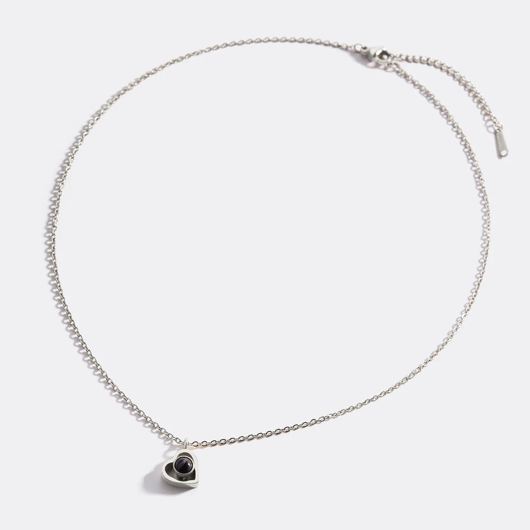 Personalized Heart Photo Necklace - Image 32