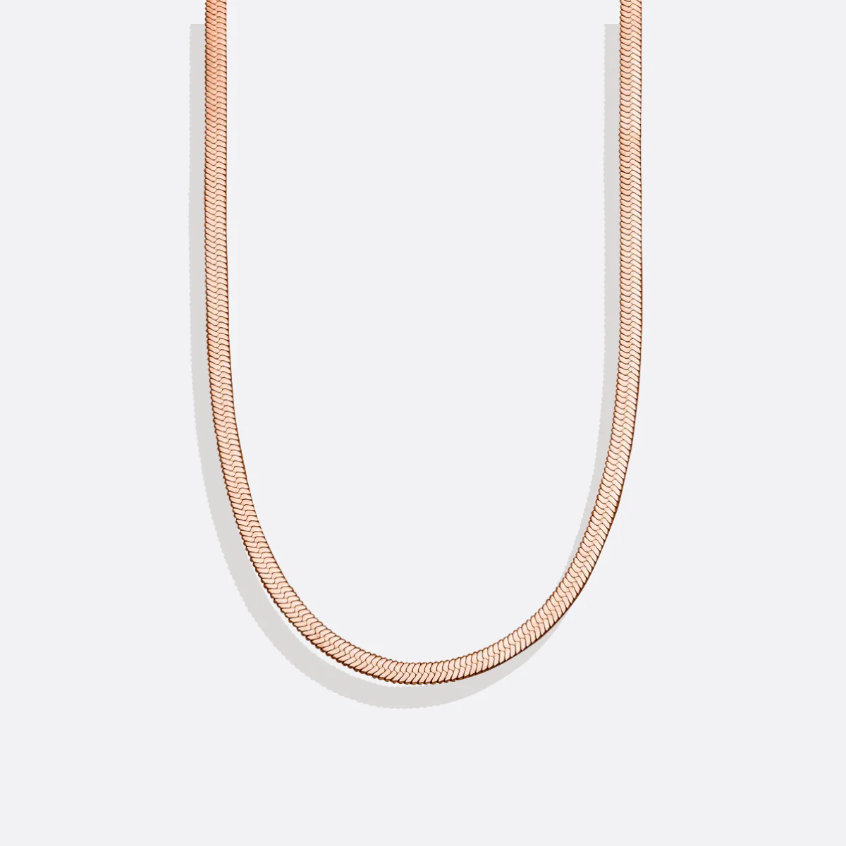 Herringbone Gold Chain Necklace - Image 42