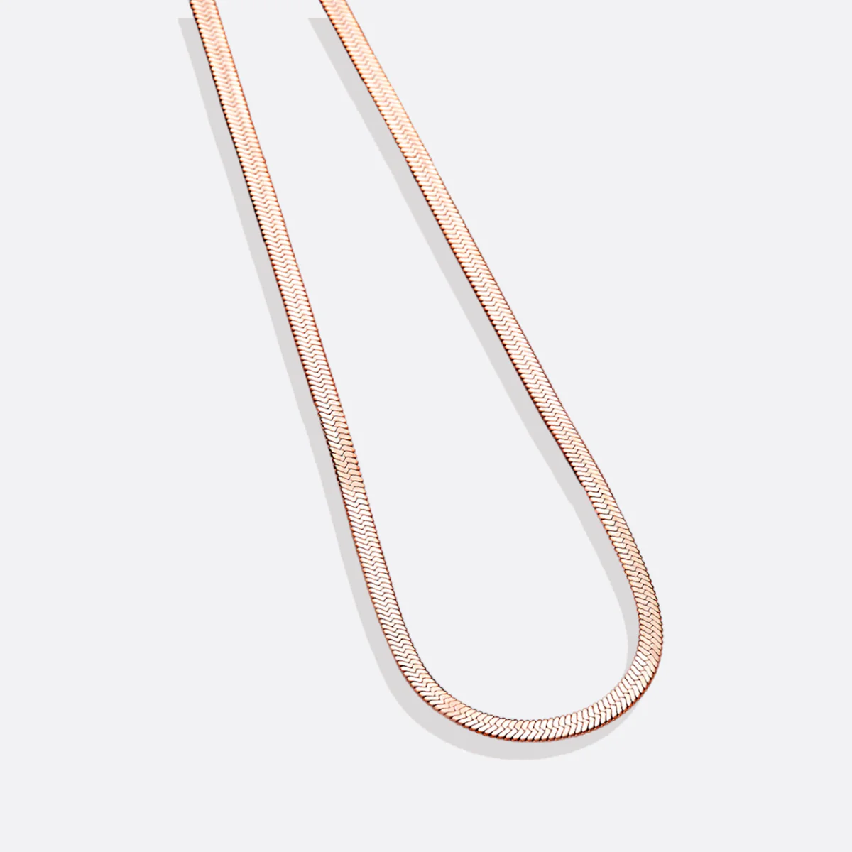 Herringbone Gold Chain Necklace - Image 44