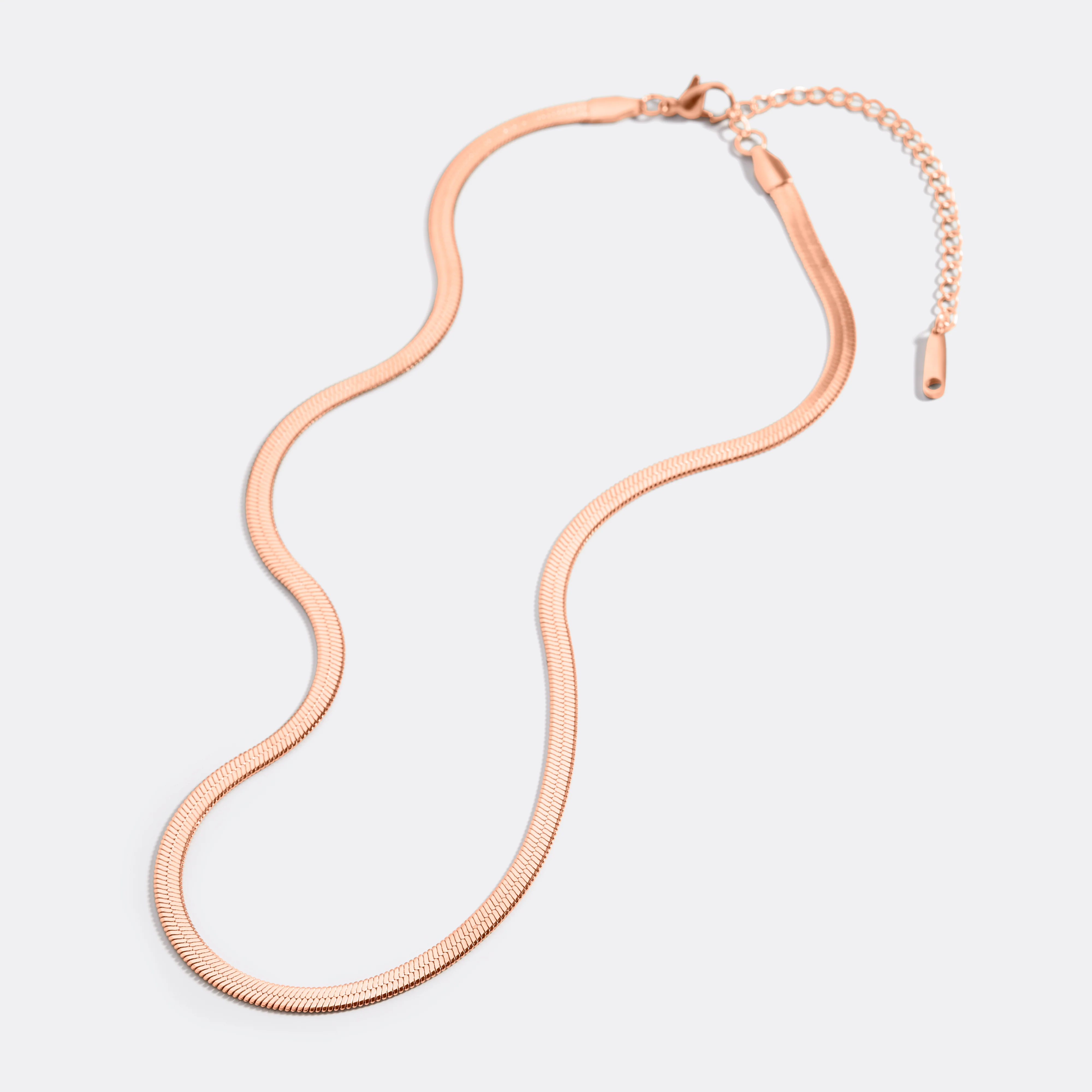 Herringbone Gold Chain Necklace - Image 49