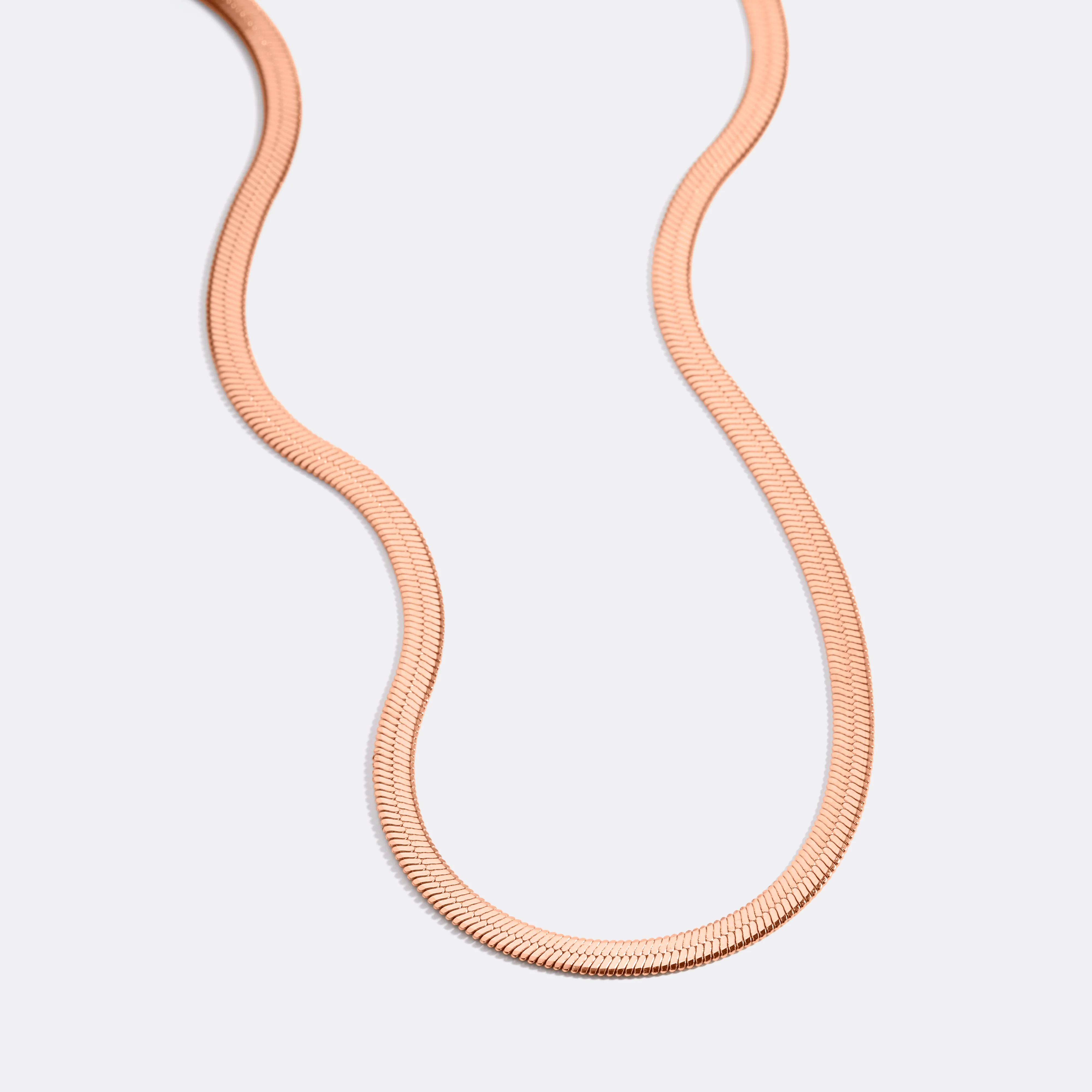 Herringbone Gold Chain Necklace - Image 50