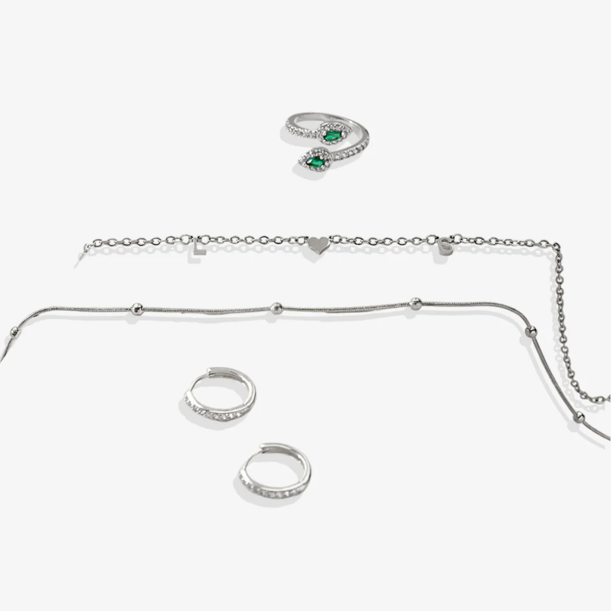 Pave Huggie Hoop Earrings - Image 32