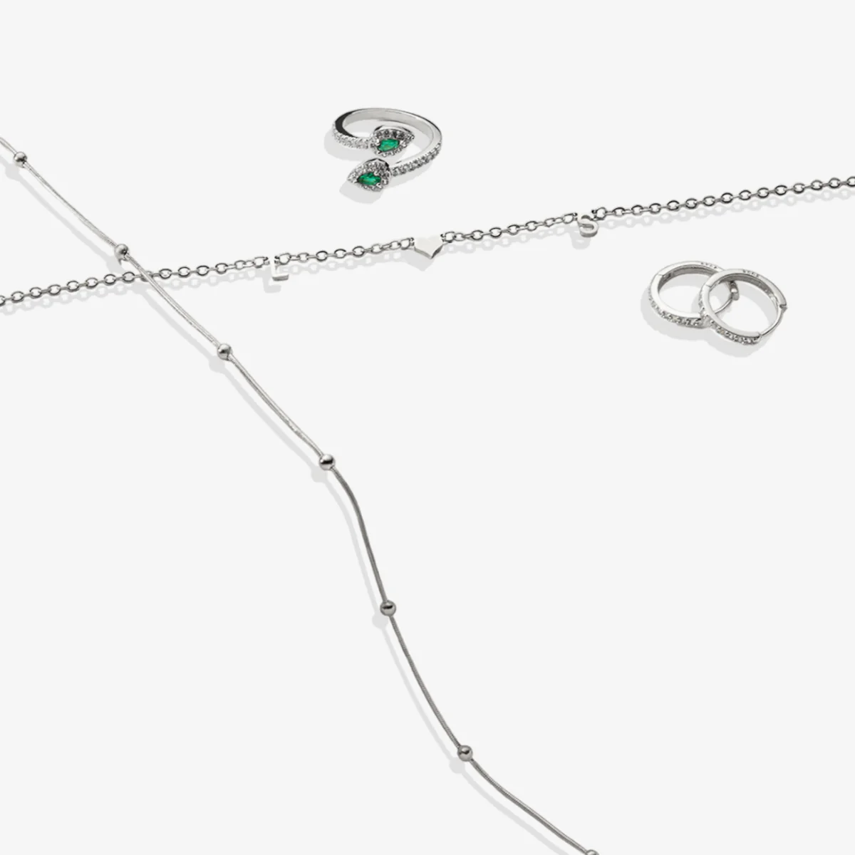 Pave Huggie Hoop Earrings - Image 33