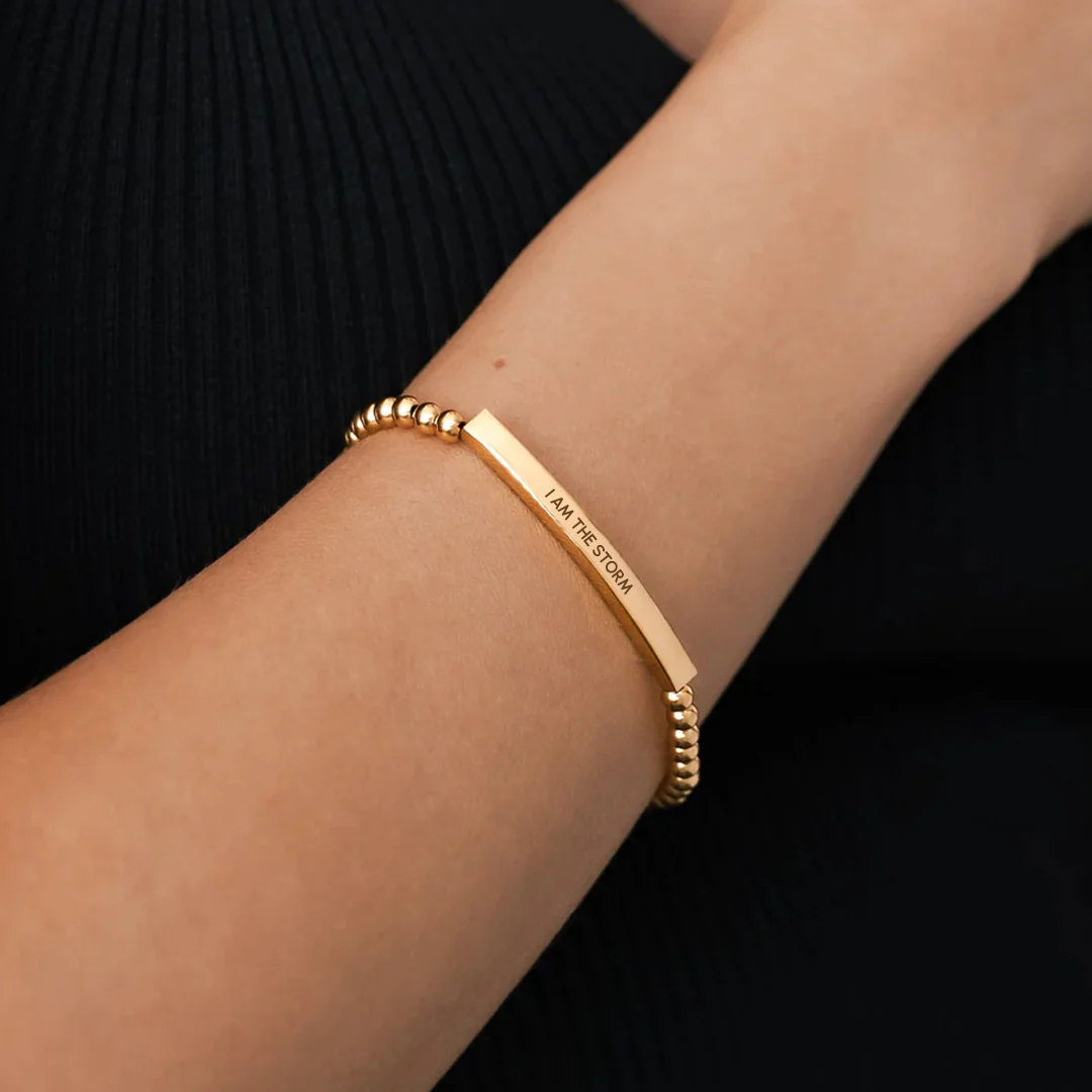 I Am The Storm Beaded Inspire Bracelet - Image 6