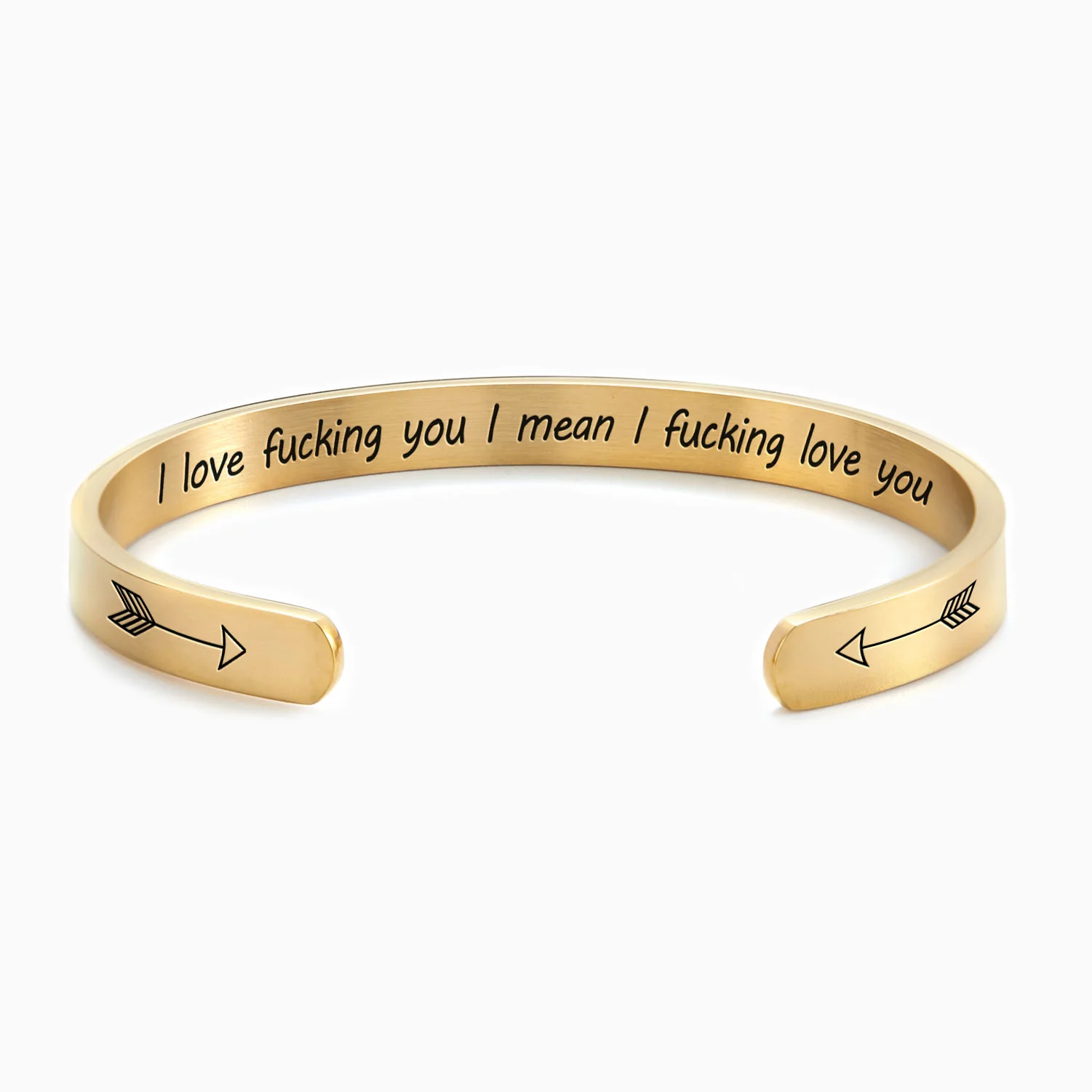 I Love Fucking You I Mean I Fucking Love you Cuff Bracelet - Image 5