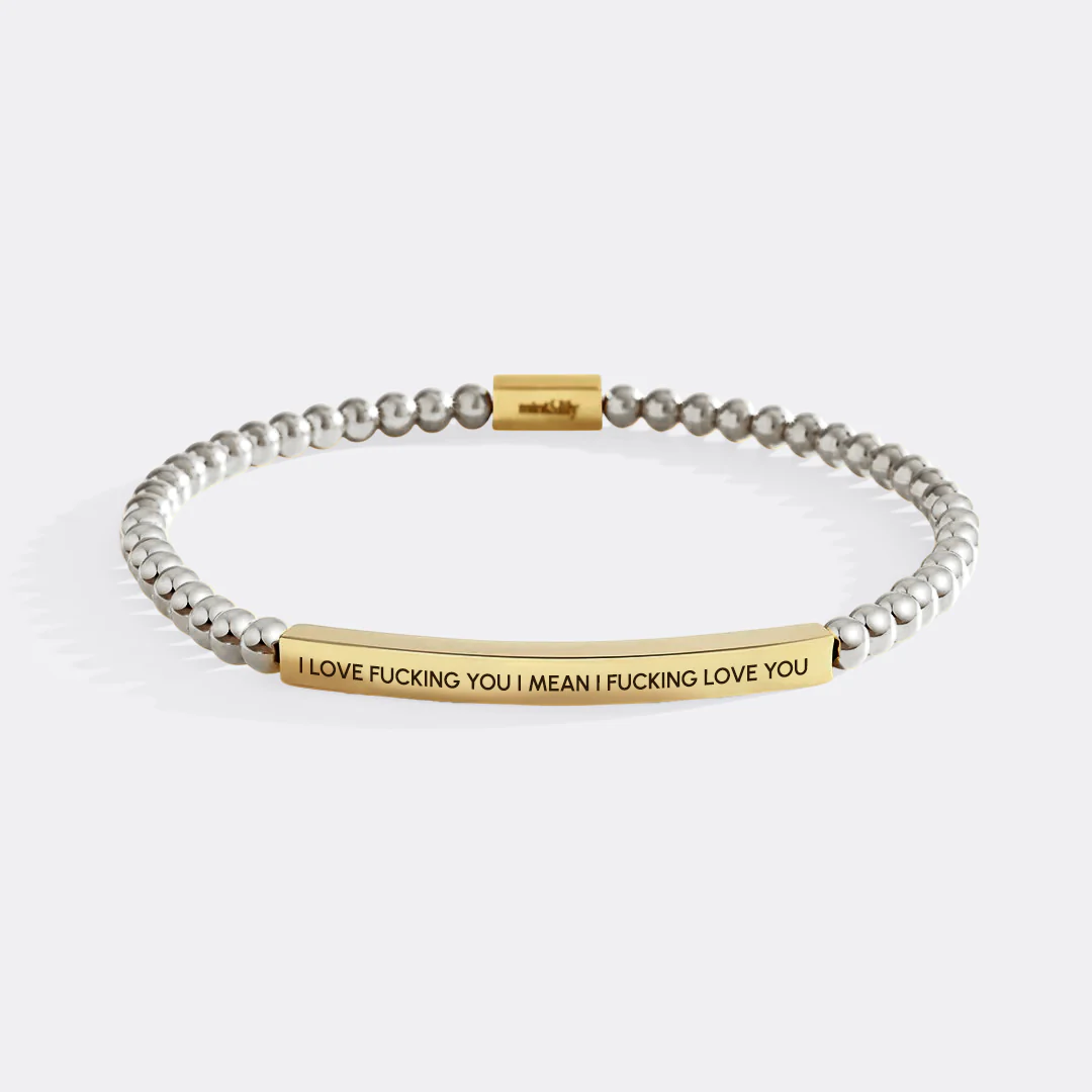 I Love Fucking You I Mean I Fucking Love you Beaded Inspire Bracelet - Image 10