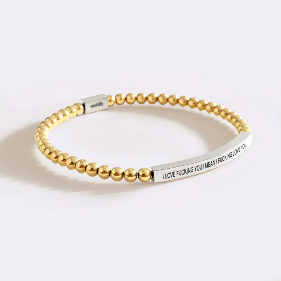 I Love Fucking You I Mean I Fucking Love you Beaded Inspire Bracelet - Image 12