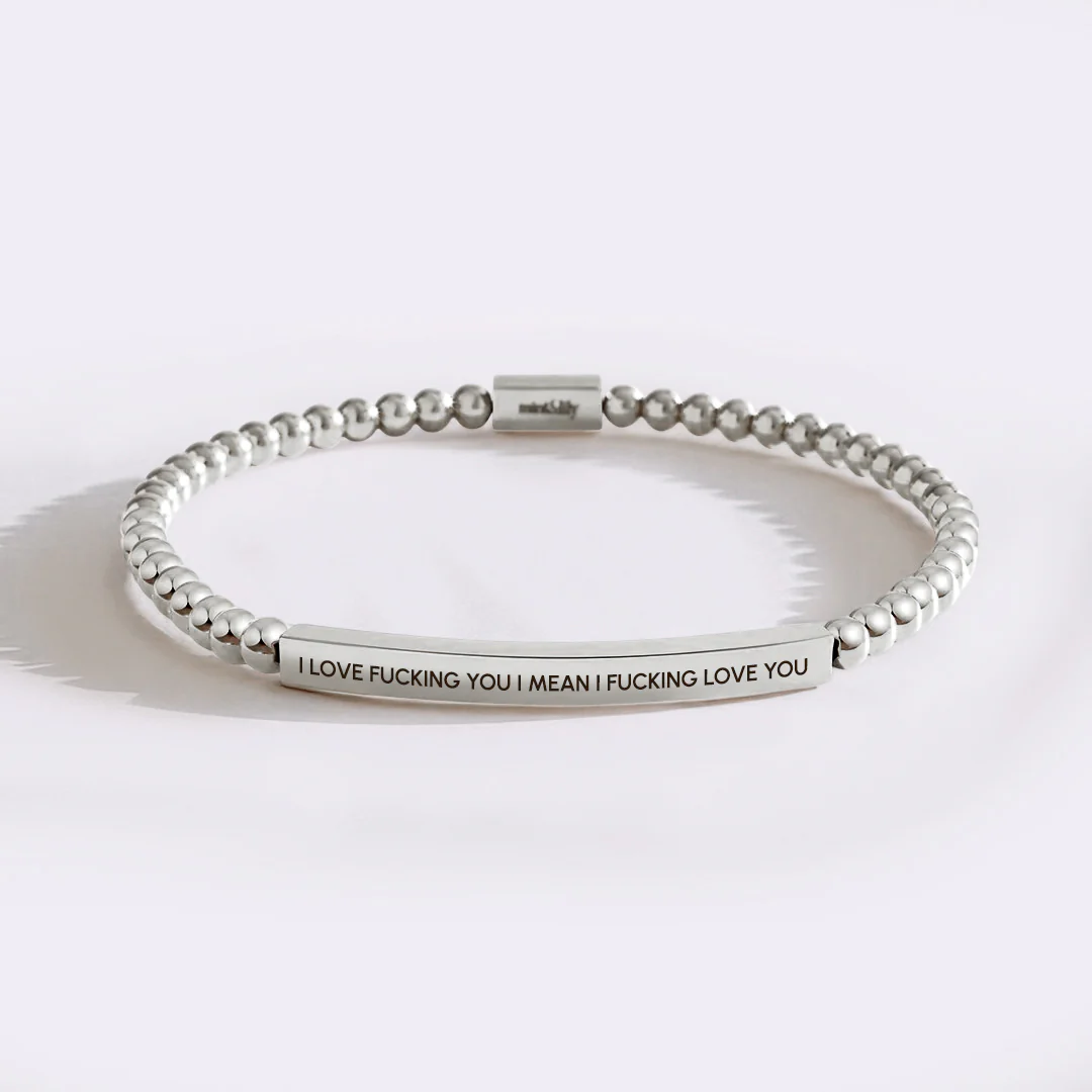 I Love Fucking You I Mean I Fucking Love you Beaded Inspire Bracelet - Image 6