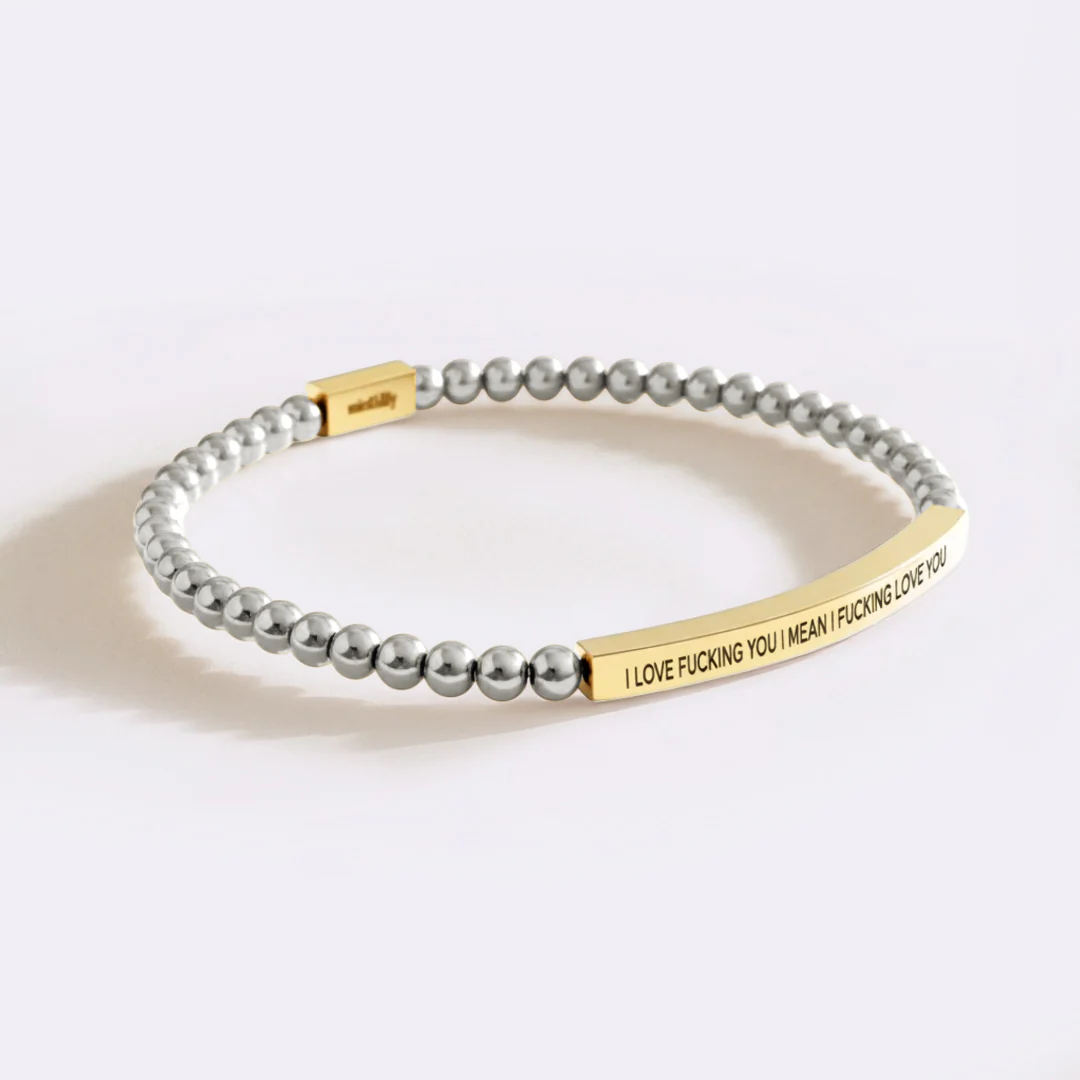 I Love Fucking You I Mean I Fucking Love you Beaded Inspire Bracelet - Image 9