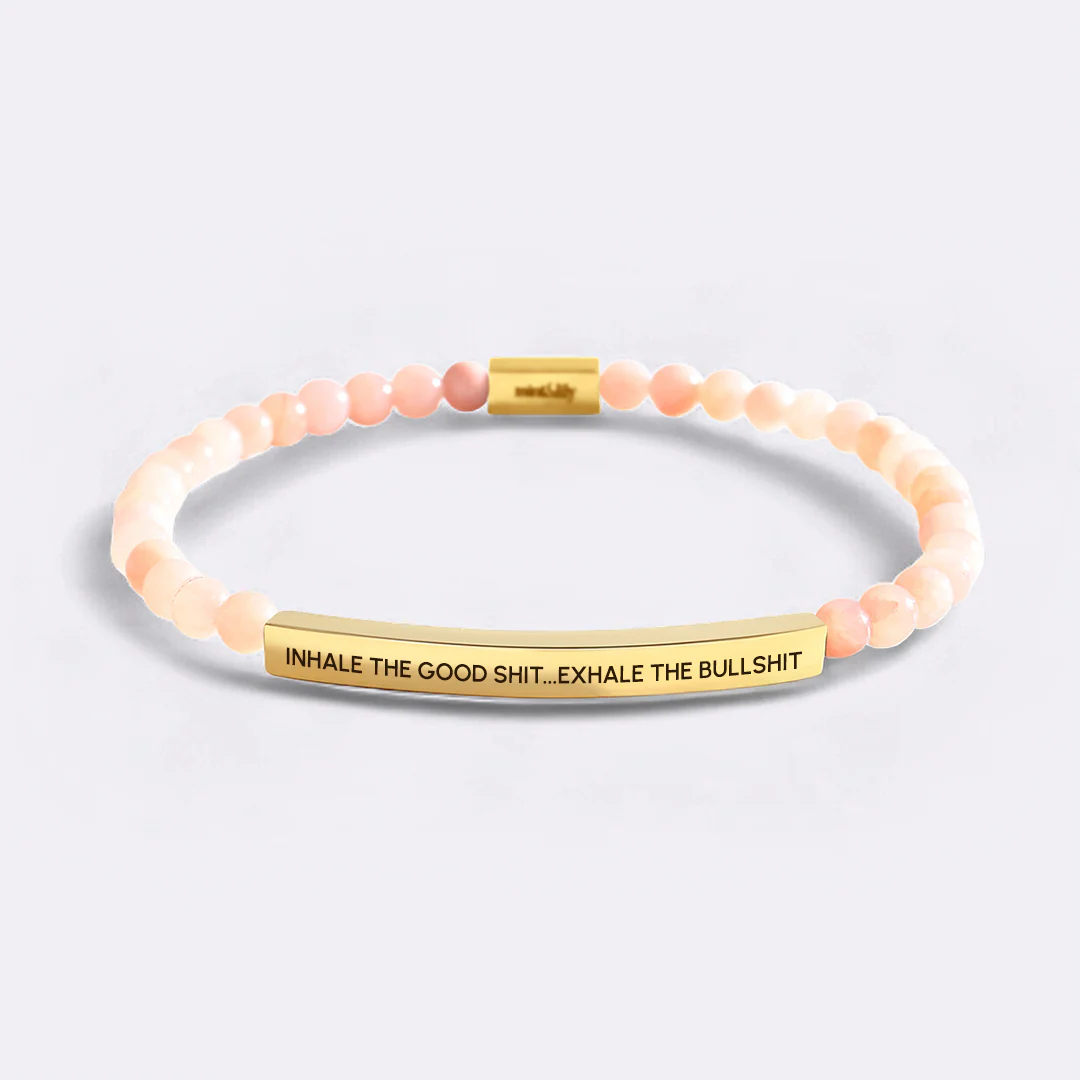 Inhale The Good Shit...Exhale The Bullshit Beaded Inspire Bracelet - Image 5