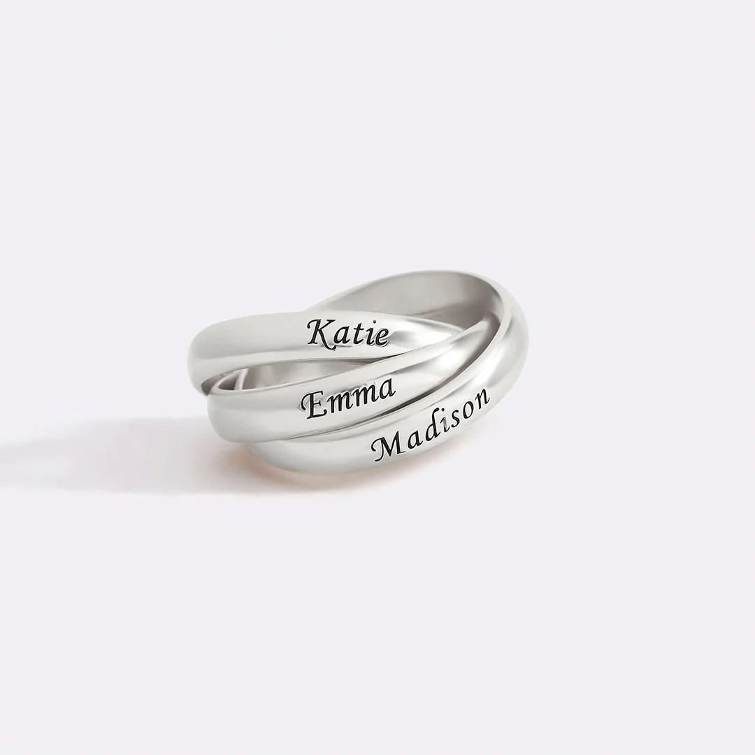 Interlocking Engraved Ring - Image 13