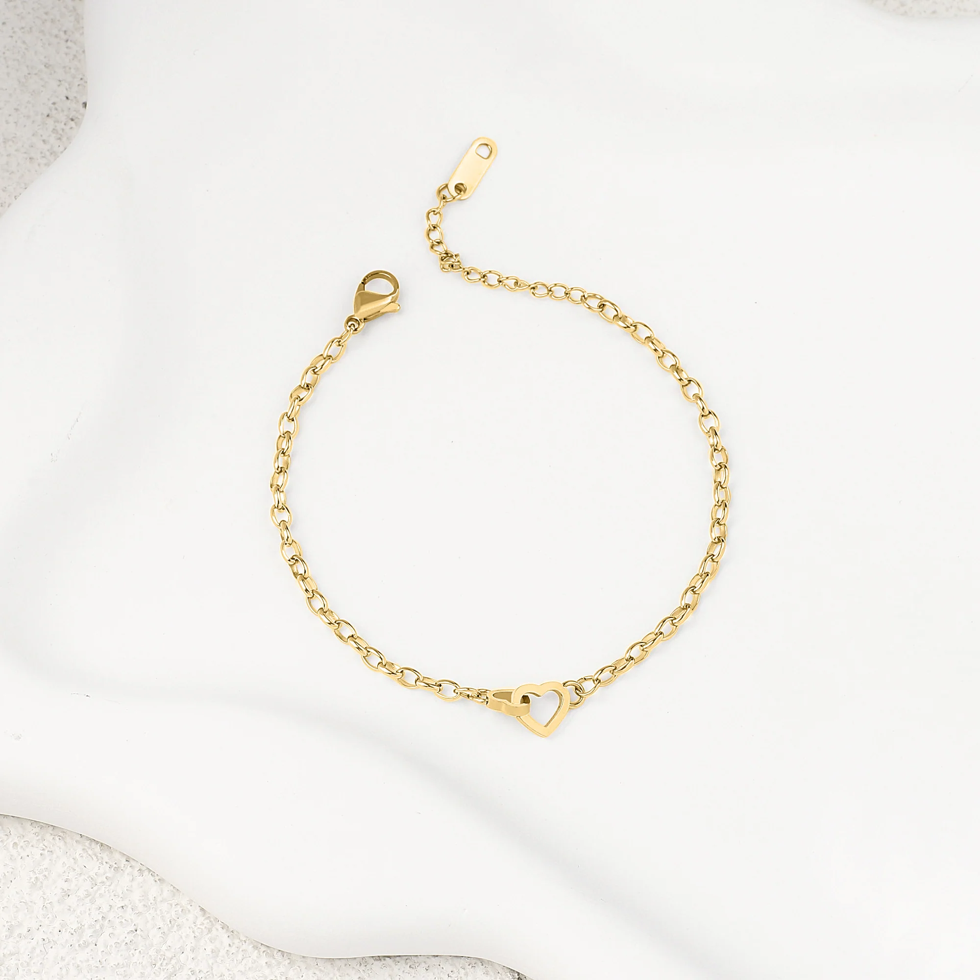 Interlocking Mini Heart Bracelet - Image 7