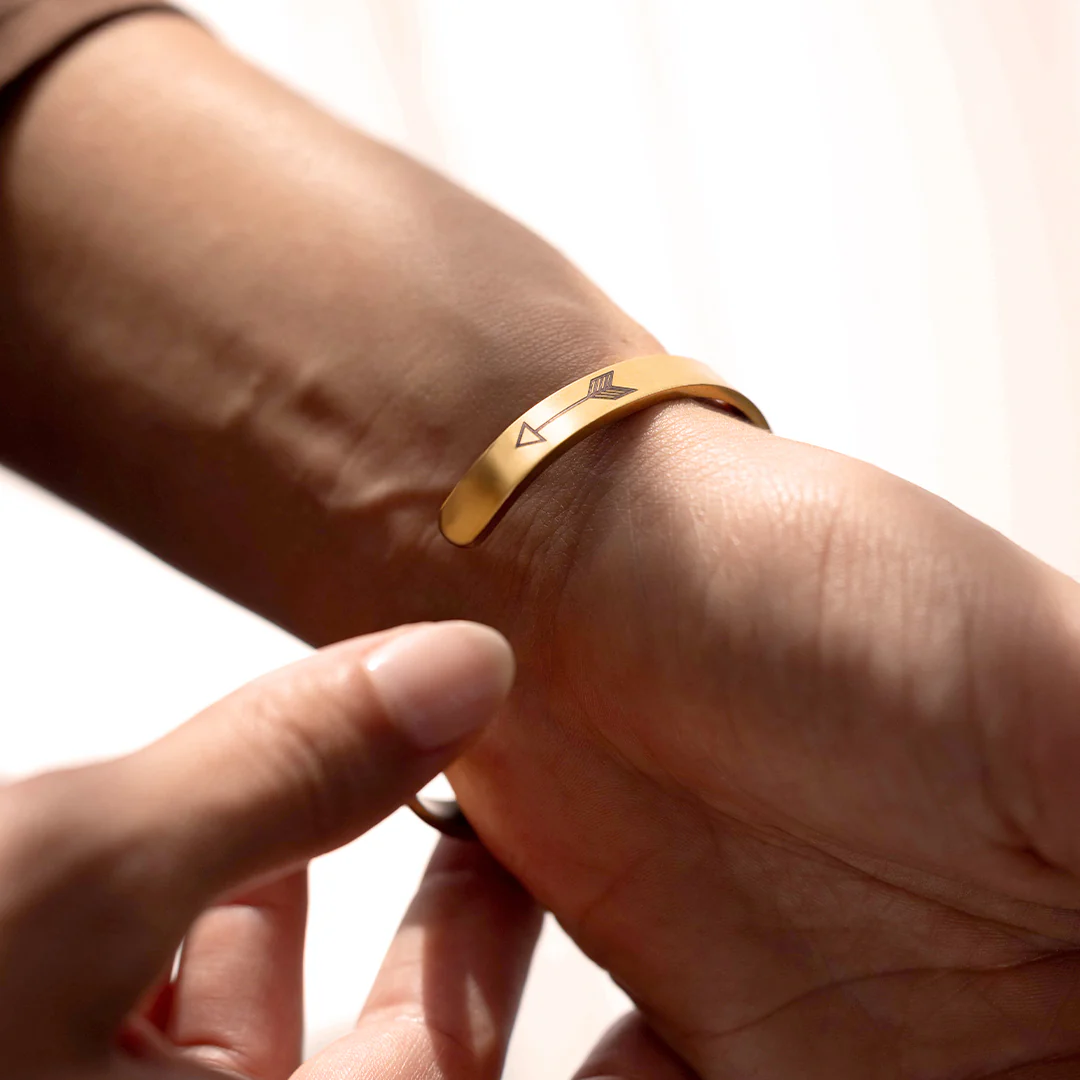 Keep Fucking Going Personalizable Cuff Bracelet - Image 13
