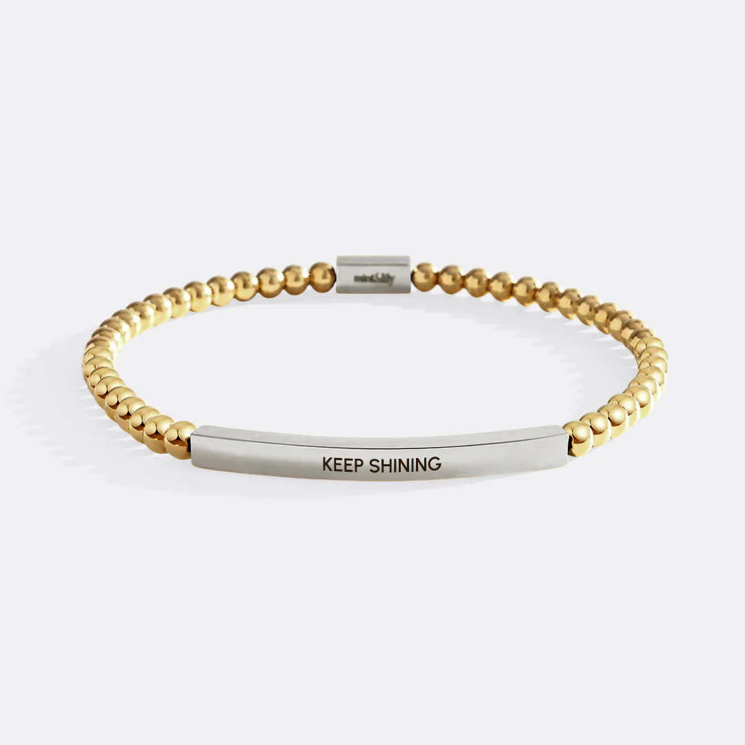 Keep Shining Beaded Inspire Bracelet - Image 3