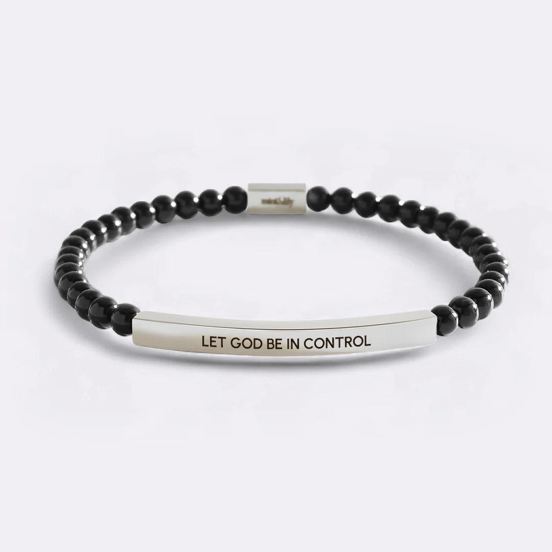 Let God Be In Control Beaded Inspire Bracelet - Image 11