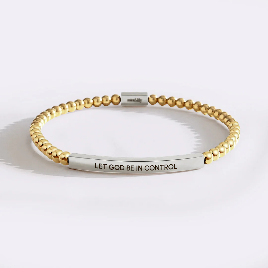 Let God Be In Control Beaded Inspire Bracelet - Image 12