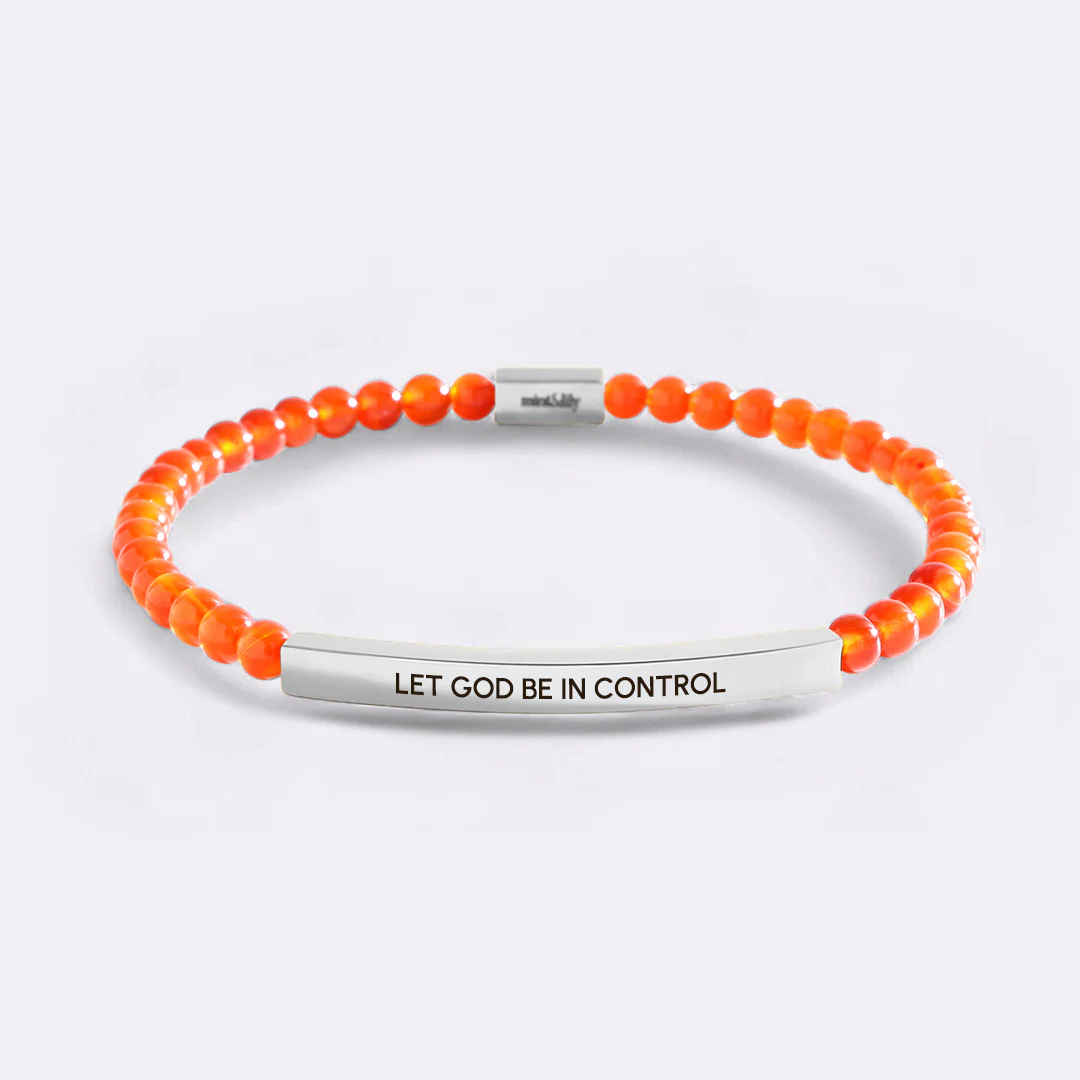 Let God Be In Control Beaded Inspire Bracelet - Image 15