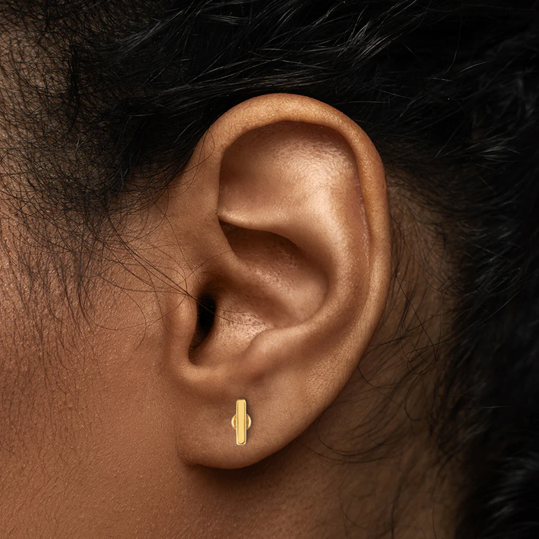 Little Bar Sleeper Flatback Earrings | 16g - Image 11