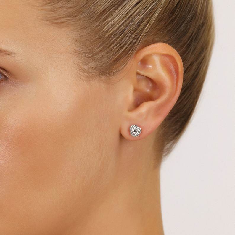 Love Knot Stud Earrings - Image 8