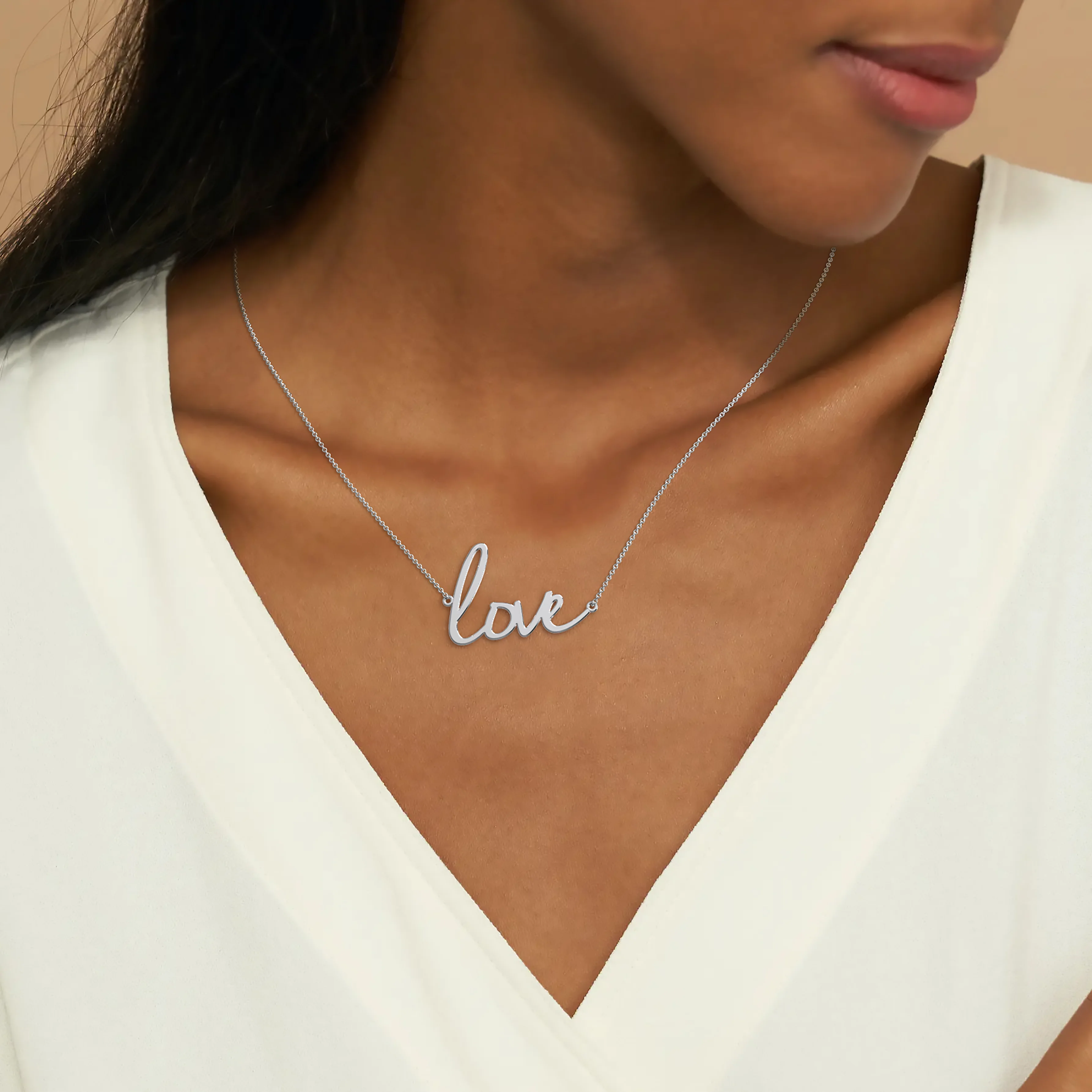 Love Script Necklace - Image 4