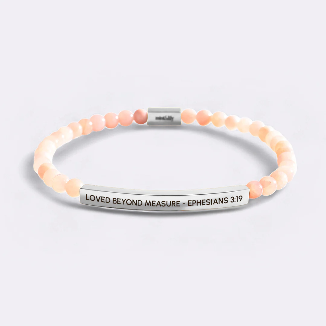 Loved Beyond Measure - Ephesians 3:19 Beaded Inspire Bracelet - Image 14