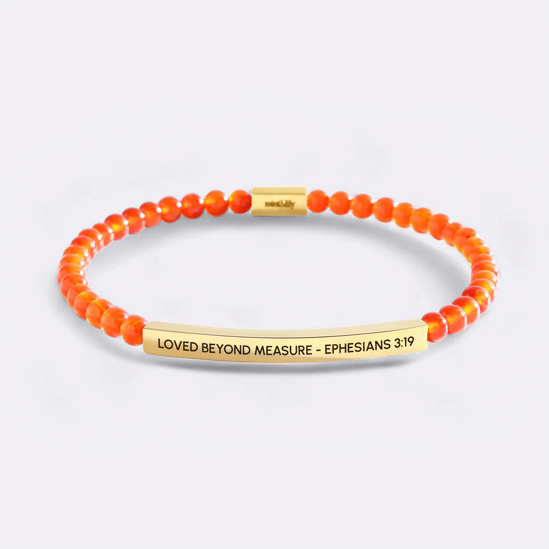 Loved Beyond Measure - Ephesians 3:19 Beaded Inspire Bracelet - Image 15