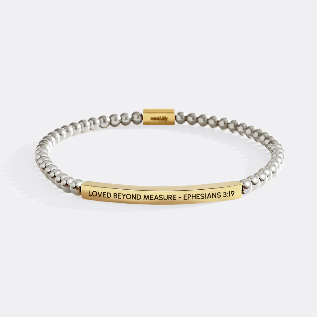 Loved Beyond Measure - Ephesians 3:19 Beaded Inspire Bracelet - Image 8