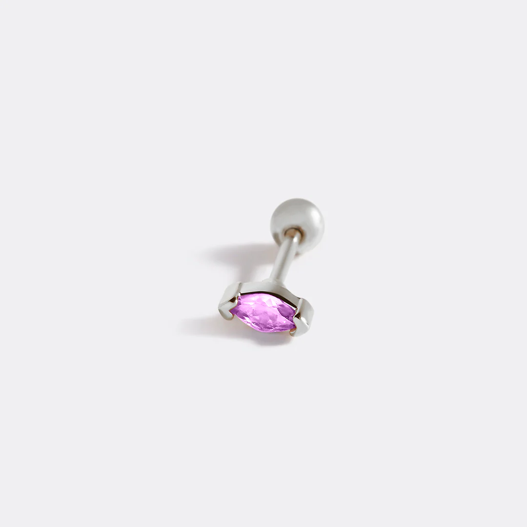 Marquis Gemstone Sleeper Stud Earrings - Image 34