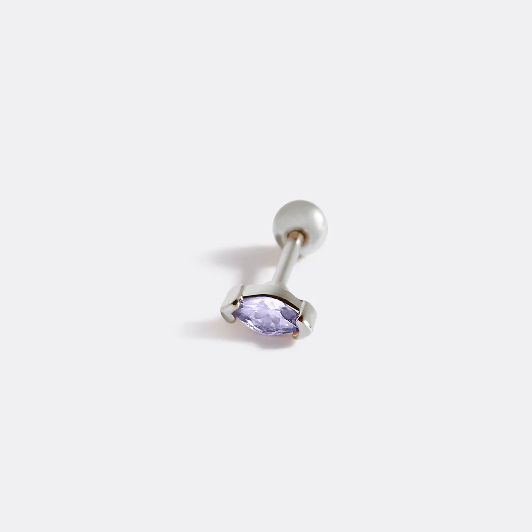 Marquis Gemstone Sleeper Stud Earrings - Image 38