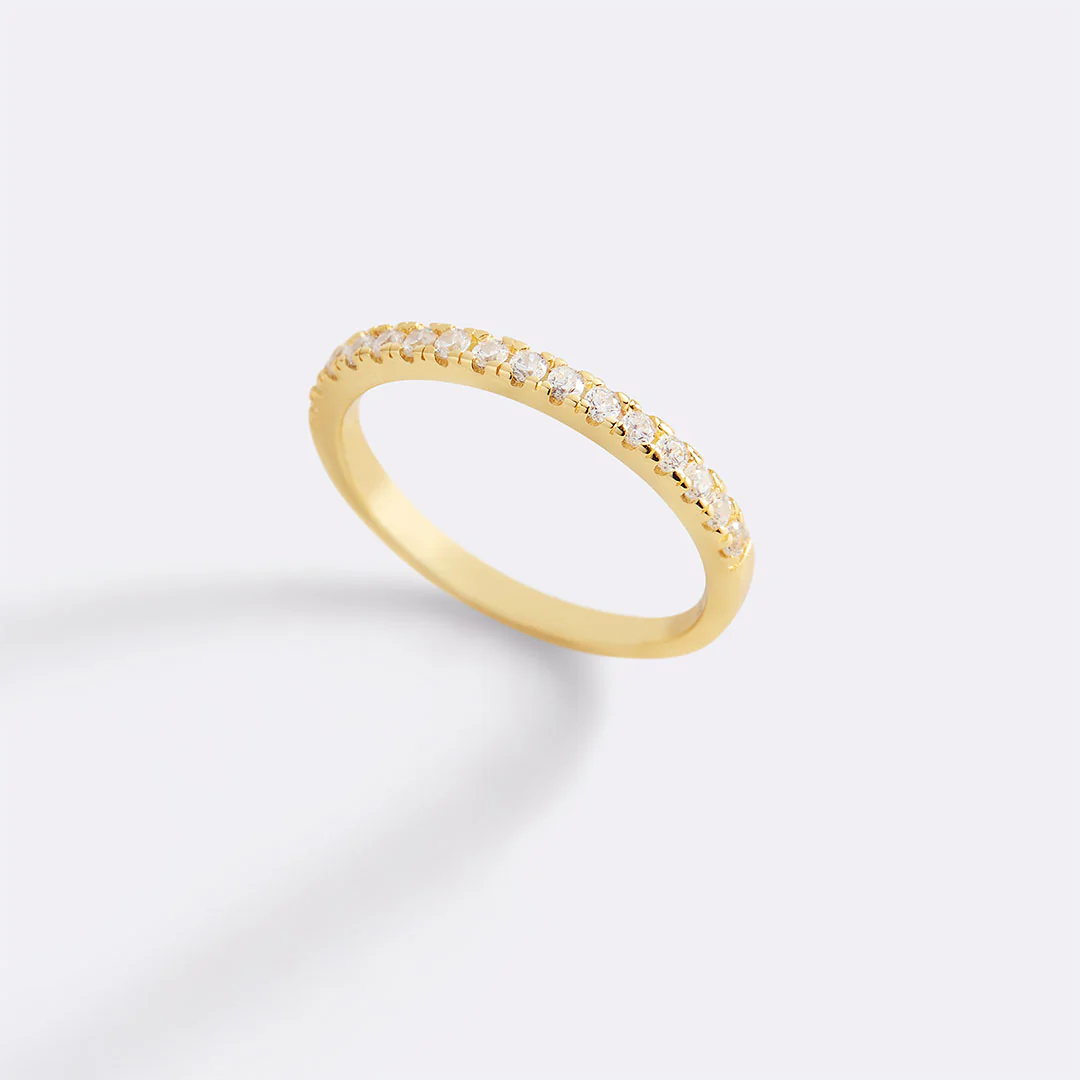 Micro Pavé Eternity Stacking Ring - Image 11