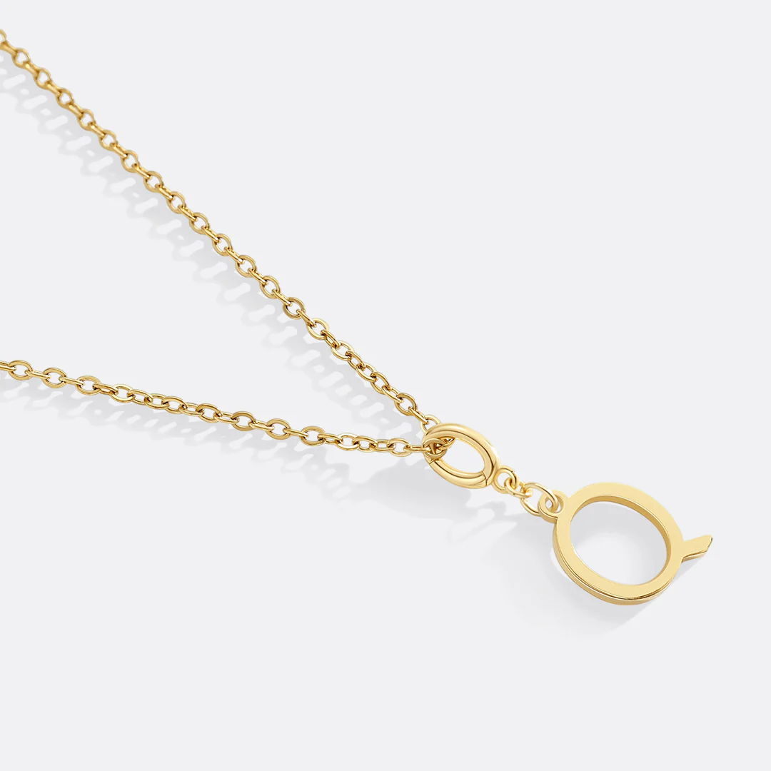 Minimalist Initial Charm Necklace - Image 22