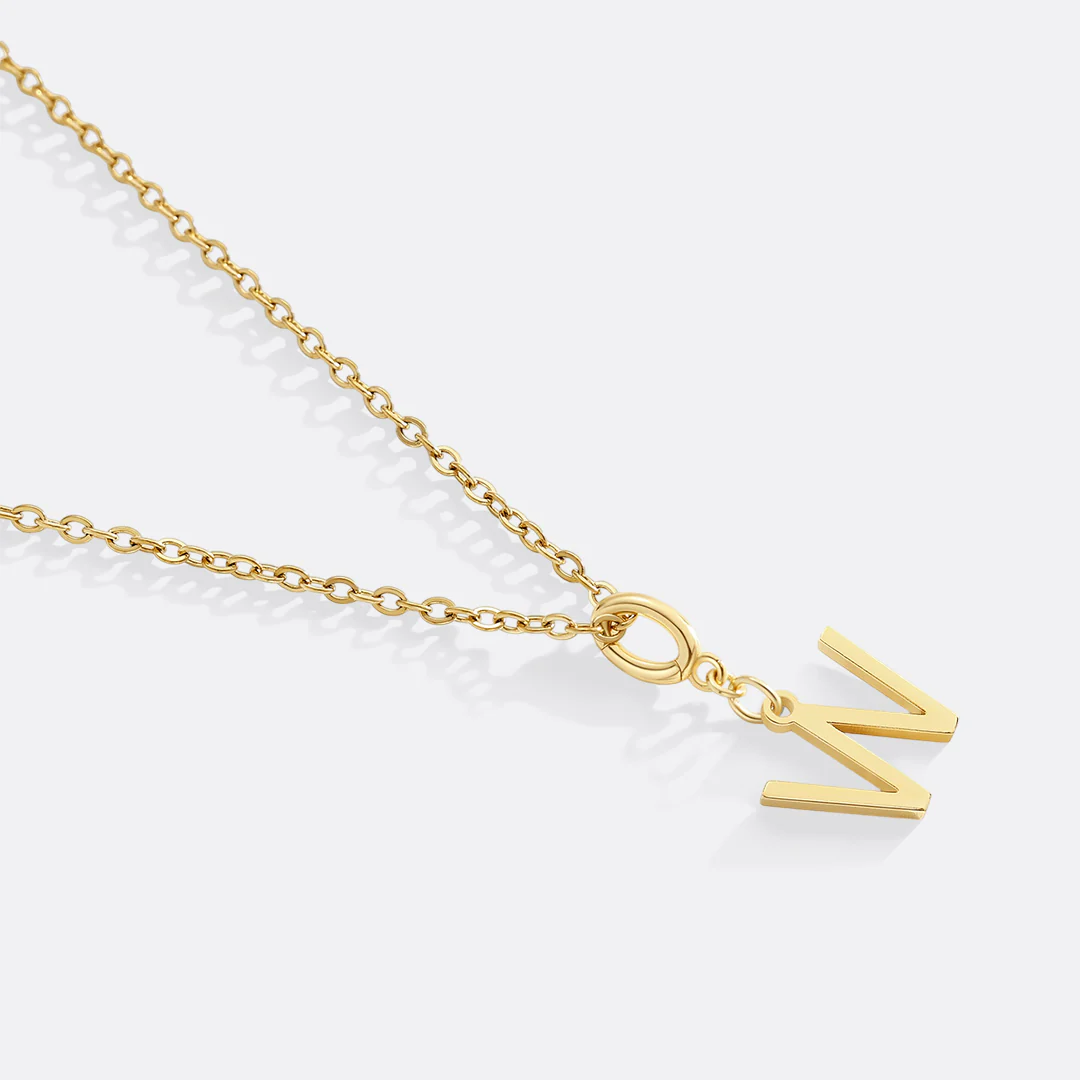 Minimalist Initial Charm Necklace - Image 28