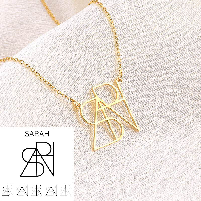 Minimalist Monogram Name Necklace - Image 19