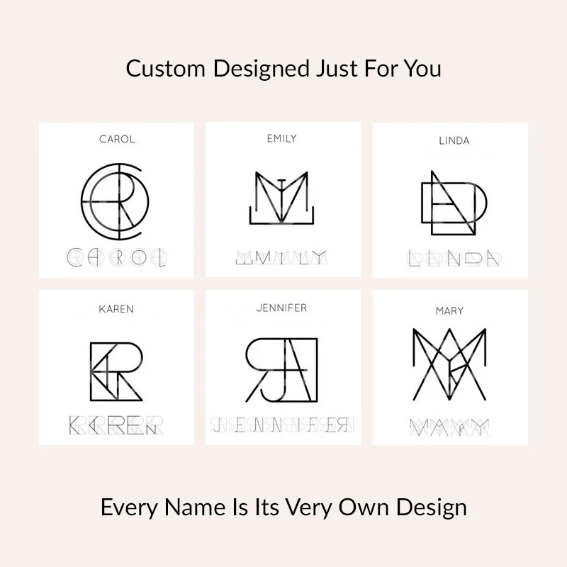 Minimalist Monogram Name Necklace - Image 21