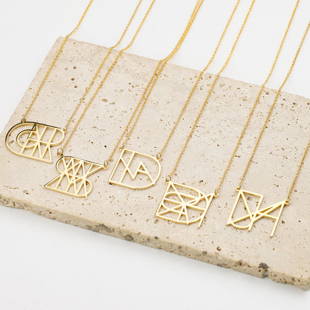 Minimalist Monogram Name Necklace - Image 23