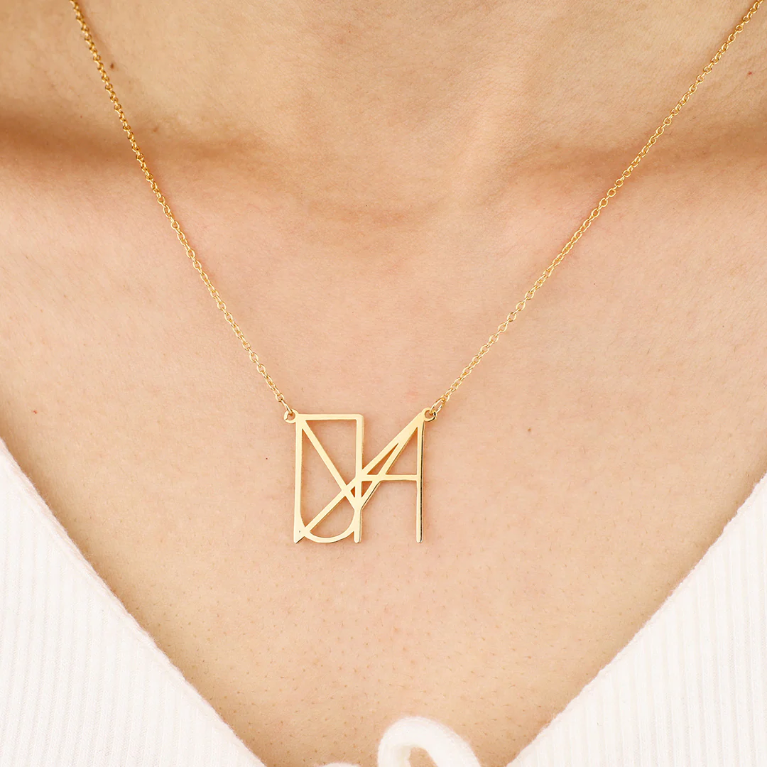 Minimalist Monogram Name Necklace - Image 25