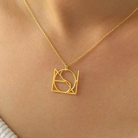 Minimalist Monogram Name Necklace - Image 3
