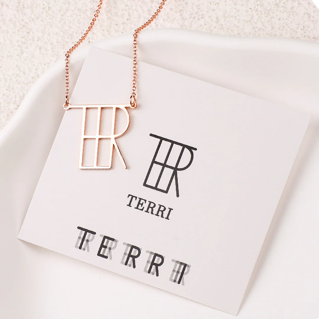 Minimalist Monogram Name Necklace - Image 37