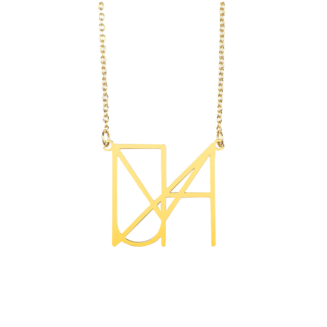 Minimalist Monogram Name Necklace - Image 6